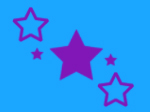 blue purple stars